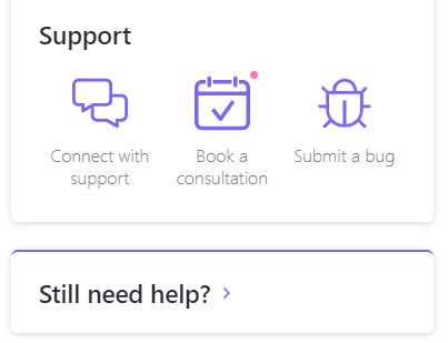 ClickUp Support Console
