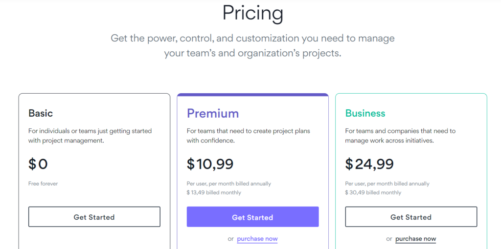 Asana Pricing